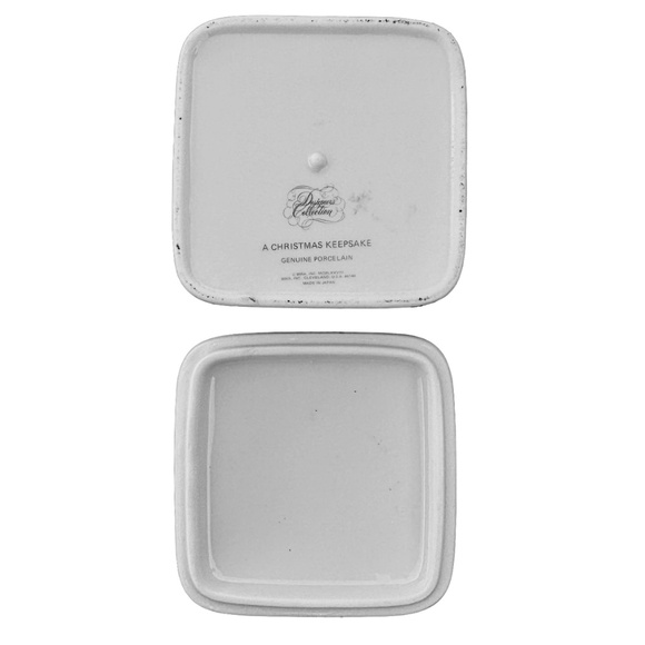 DESIGNER’S COLLECTION Vintage Holly Hobbie Porcelain Trinket Box Christmas - Picture 6 of 7